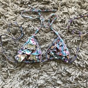 San Lorenzo S Ruffle Bikini Top